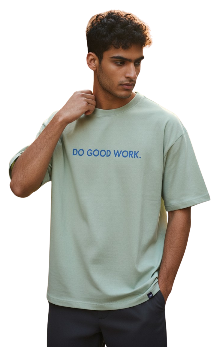 The "Do Good Work" Tee (Sage Green)
