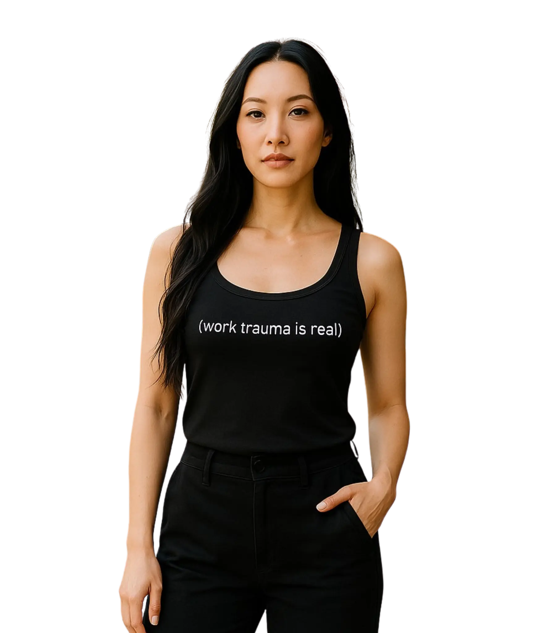 The "Work Trauma Is Real" Tank (Black)